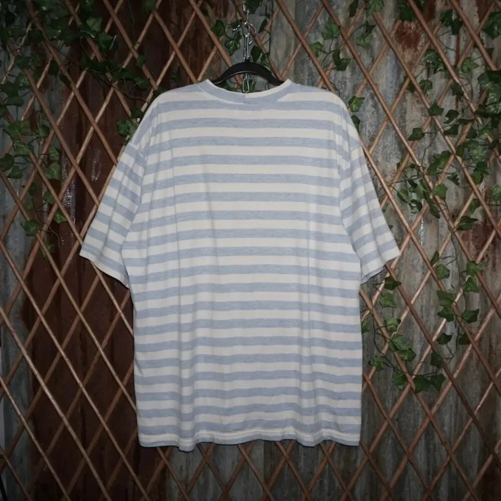 XL - Vintage Y2K guess jeans USA made stripe embroider shirt - Picture 2 of 4